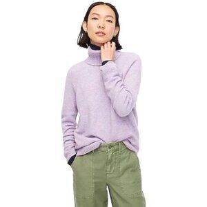 J. Crew Super Soft Yarn Alpaca Wool Blend Turtleneck Oversize Sweater Size Small